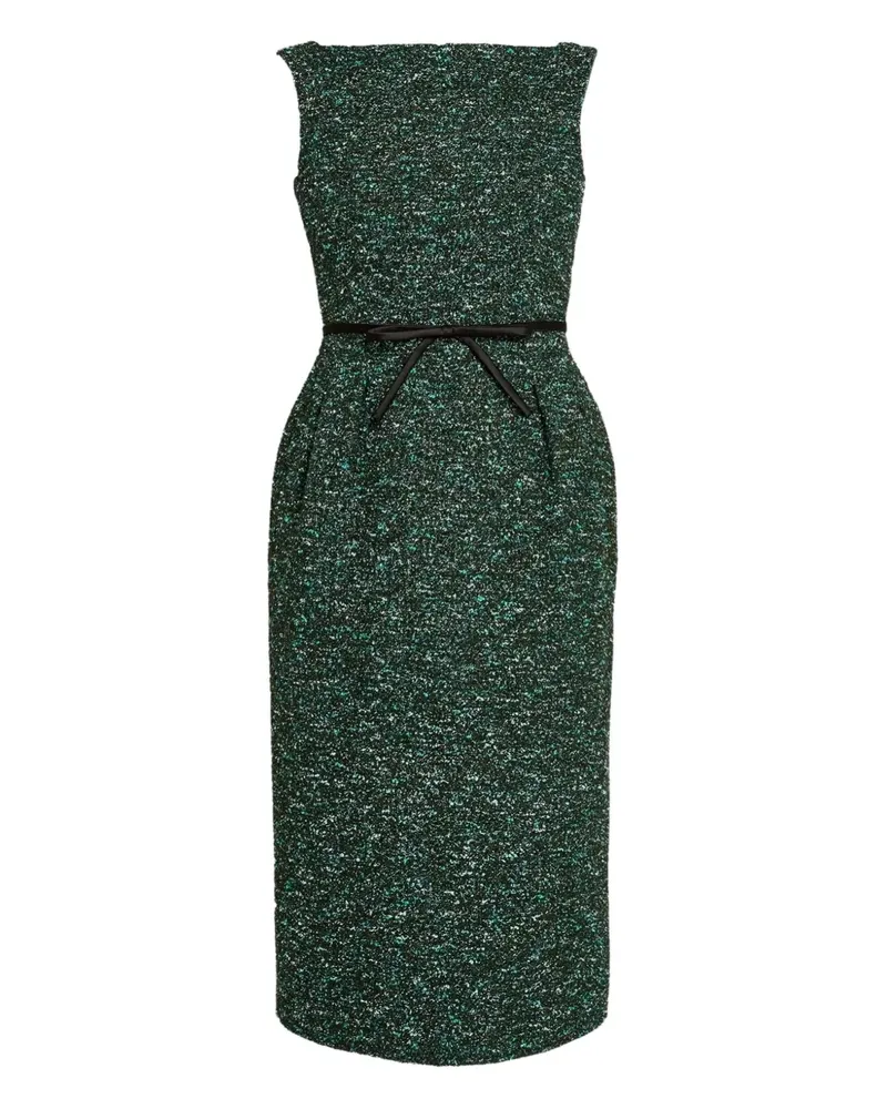 Erdem Kleid aus Tweed - Grün Grün