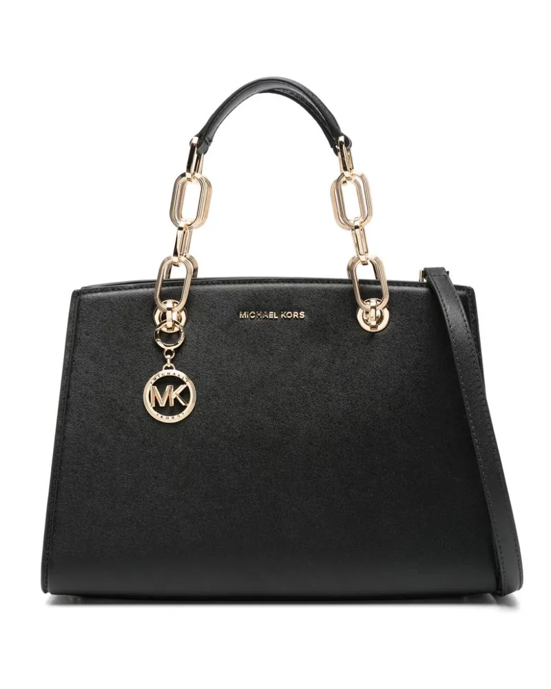 Michael Kors Kleine Cynthia Handtasche - Schwarz Schwarz