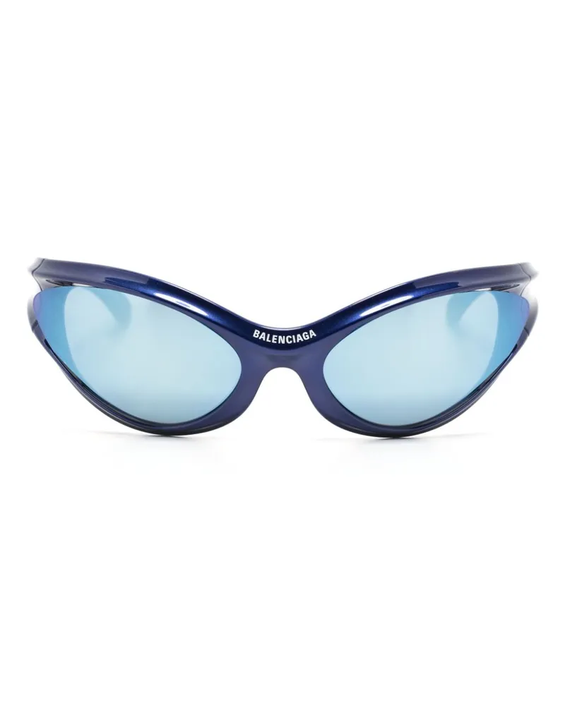Balenciaga Dynamo Cat-Eye-Sonnenbrille - Blau Blau
