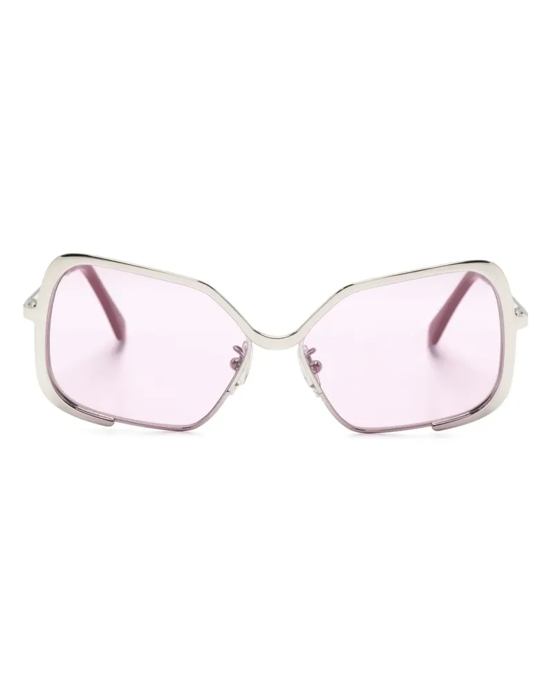 Marni Sonnenbrille mit Oversized-Gestell - Silber Silber