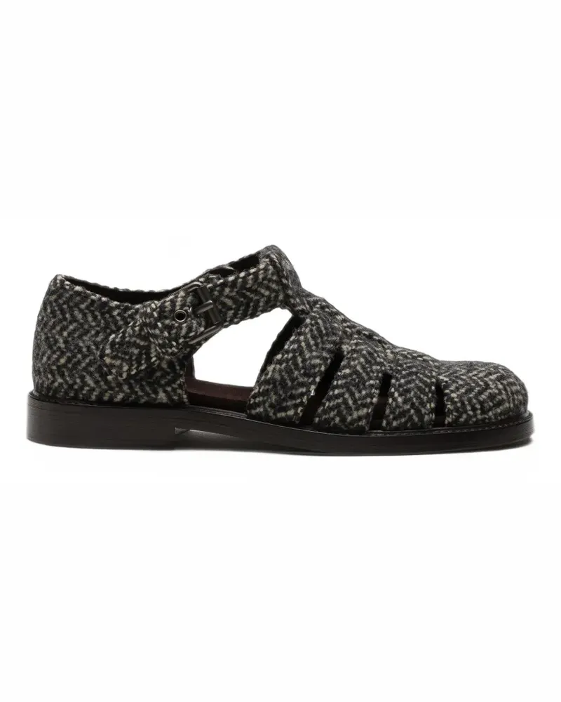 Church's Flache Kelsey Winter Sandalen - Schwarz Schwarz
