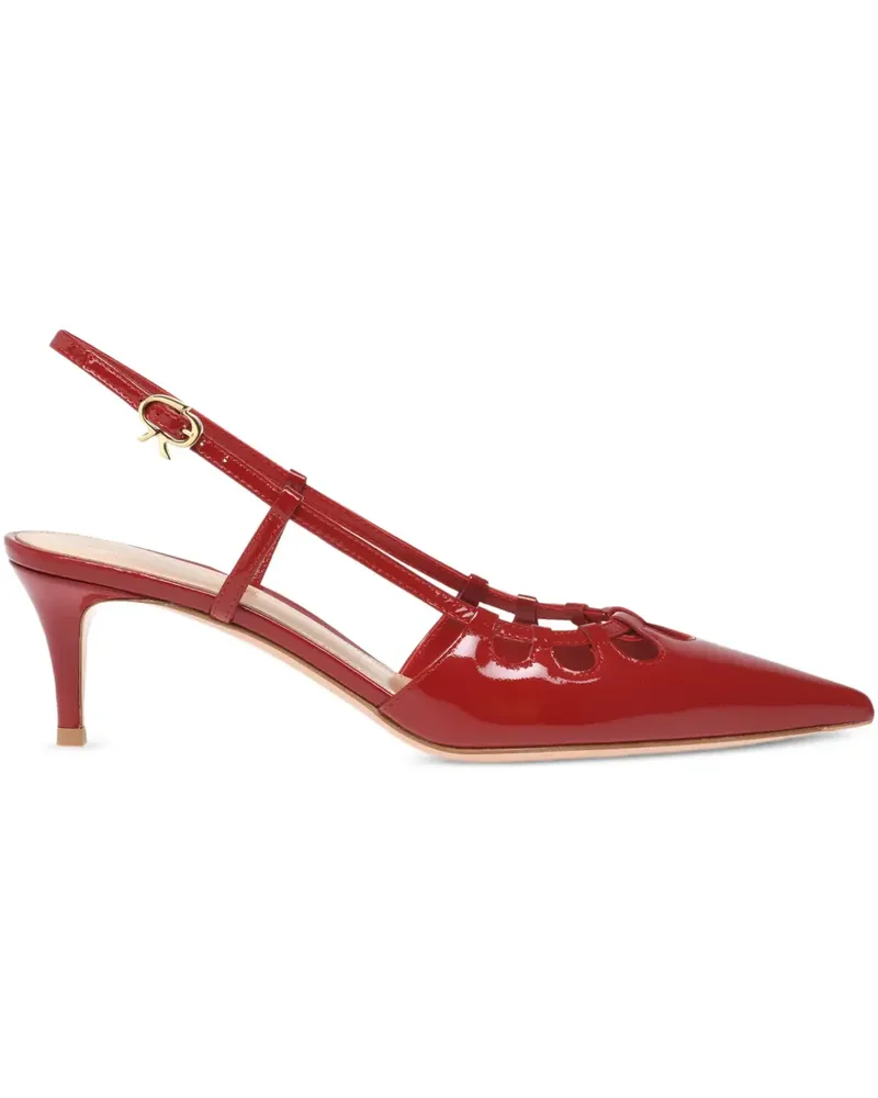 Gianvito Rossi Eloise Pumps mit Cut-Out 55mm - Rot Rot