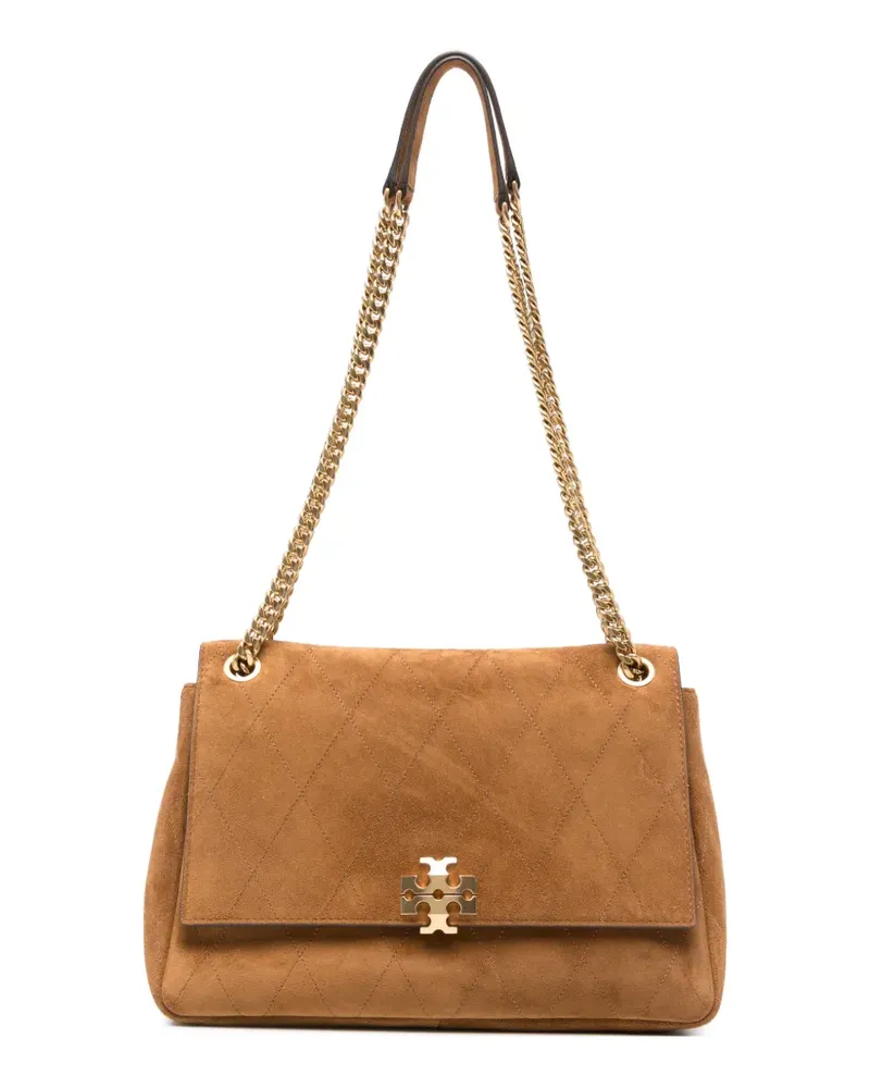 Tory Burch Gesteppte Charlie Schultertasche - Nude Nude