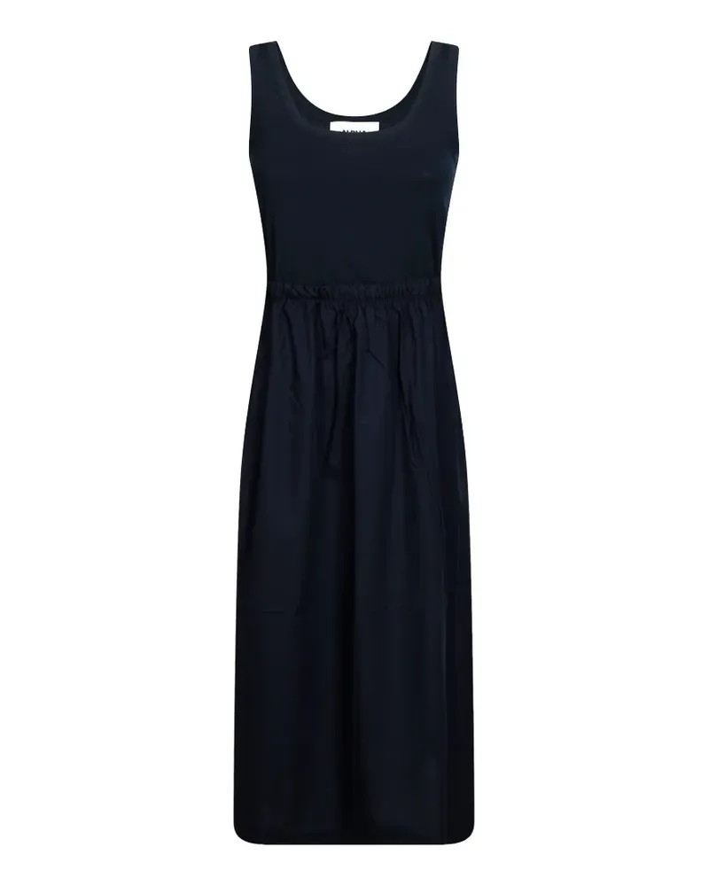 Alpha Studio drawstring maxi dress - Blau Blau