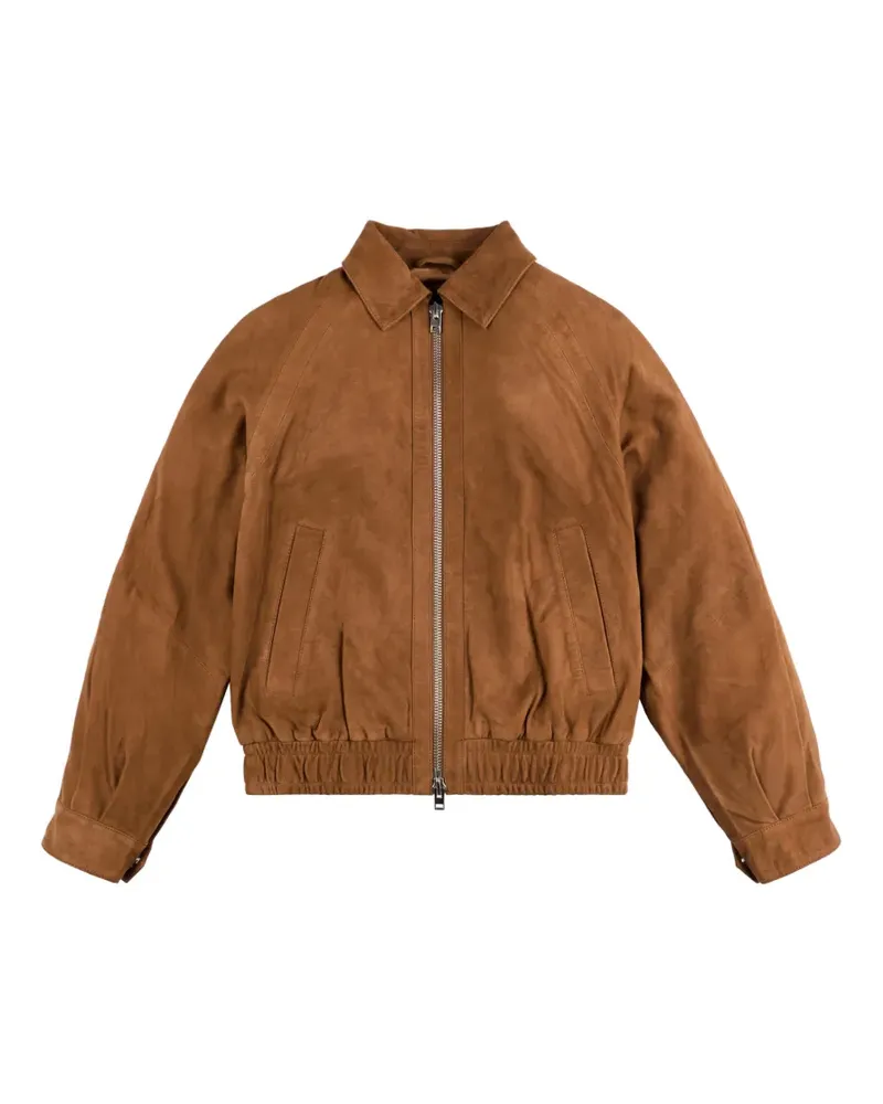 Hogan Bomberjacke aus Wildleder - Braun Braun
