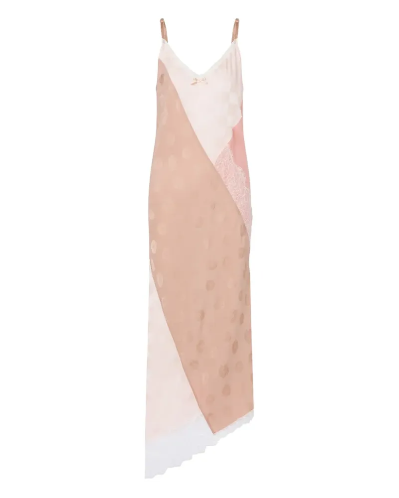 Moschino lace-detailing midi dress - Nude Nude