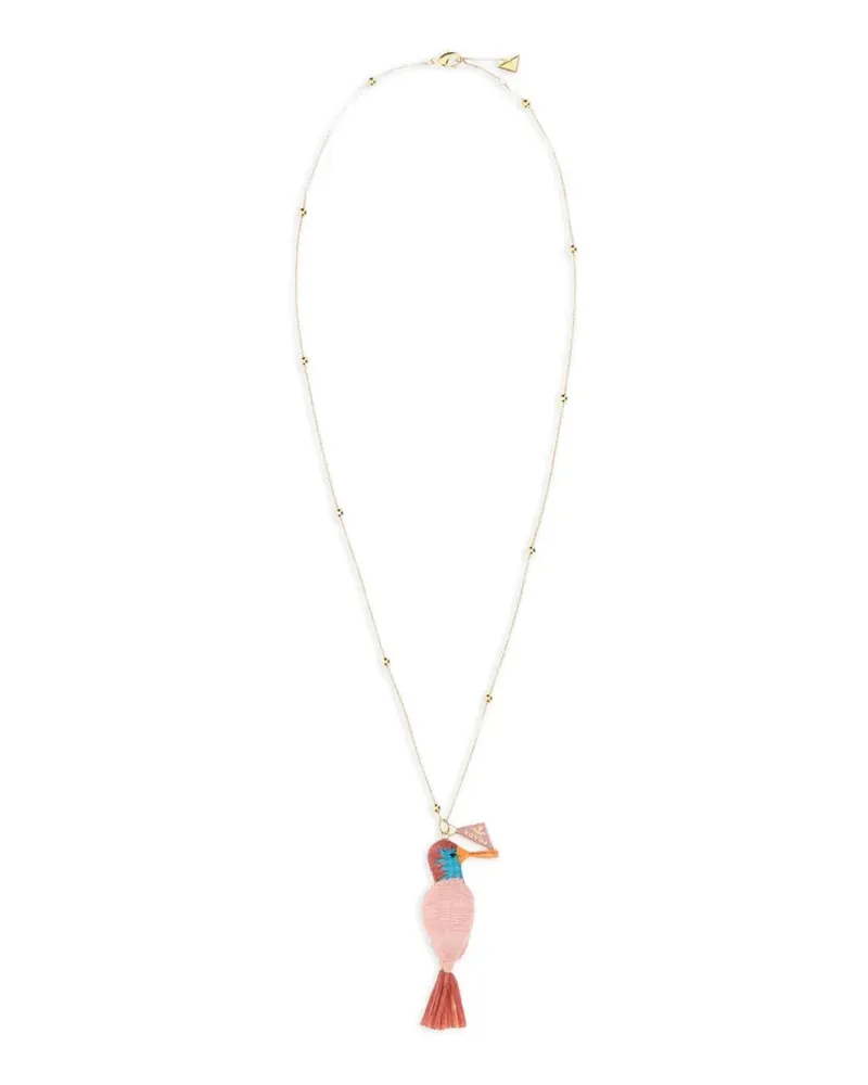 Prada bird-pendant necklace - Gold Gold