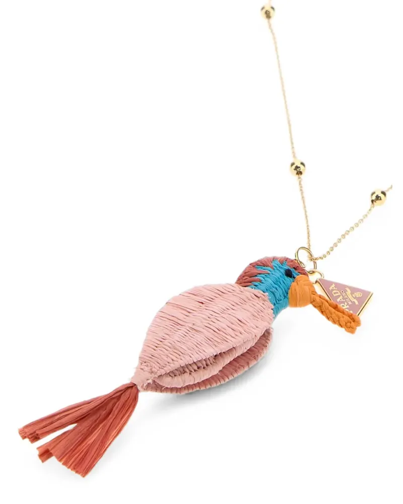 Prada bird-pendant necklace - Gold Gold