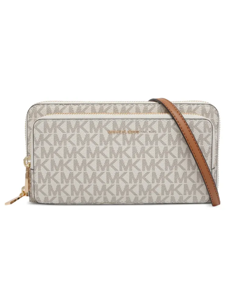 Michael Kors Jet Set logo-print cross body bag - Nude Nude