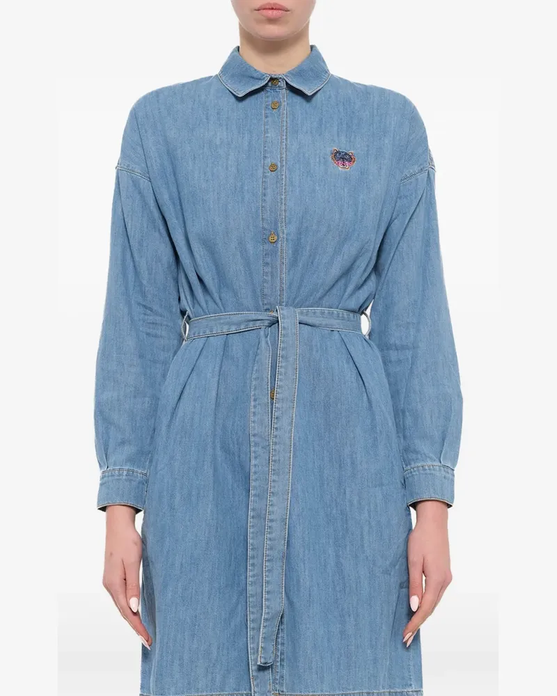 Kenzo Tiger' Hemdkleid - Blau Blau