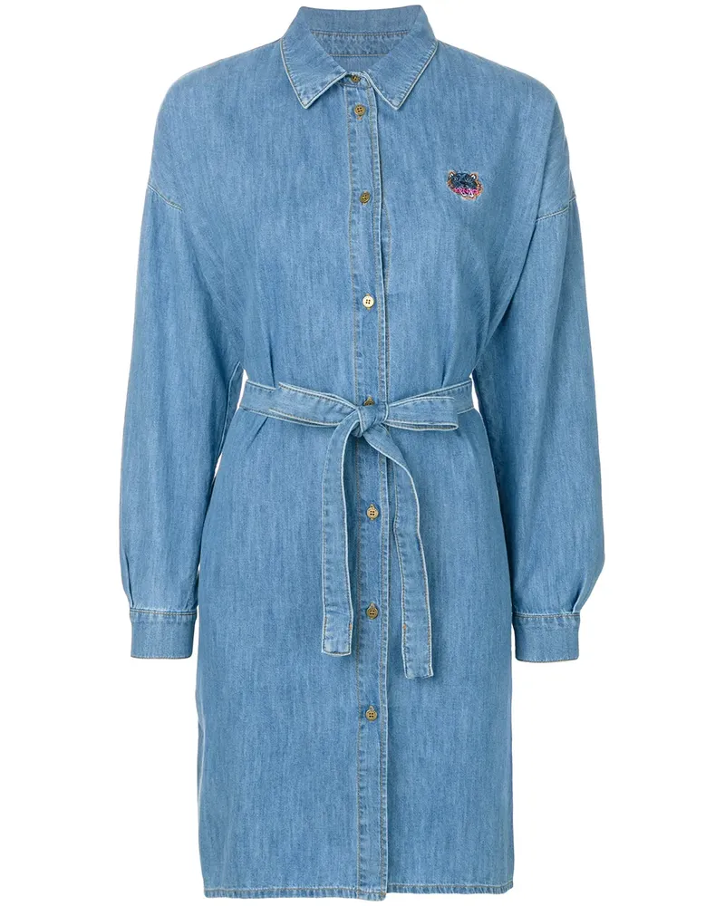 Kenzo Tiger' Hemdkleid - Blau Blau