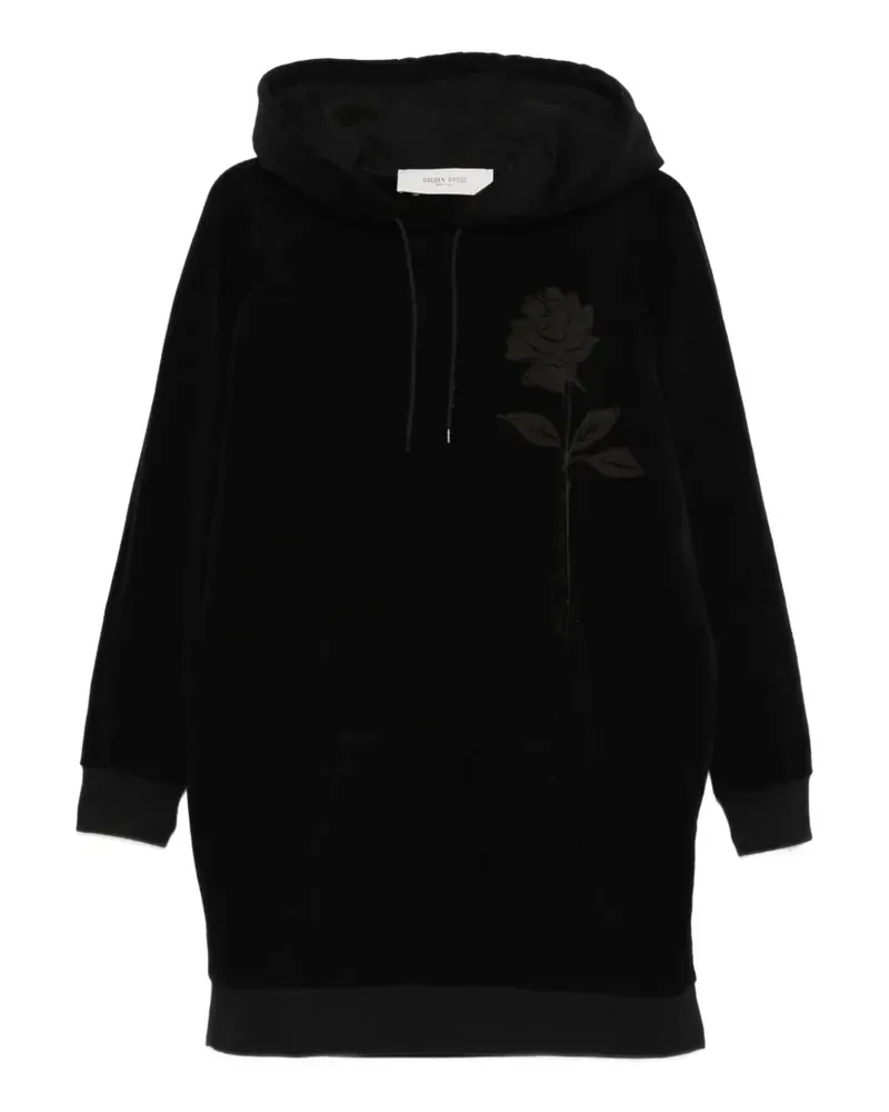 Golden Goose Rose Minikleid mit Kapuze - Schwarz Schwarz