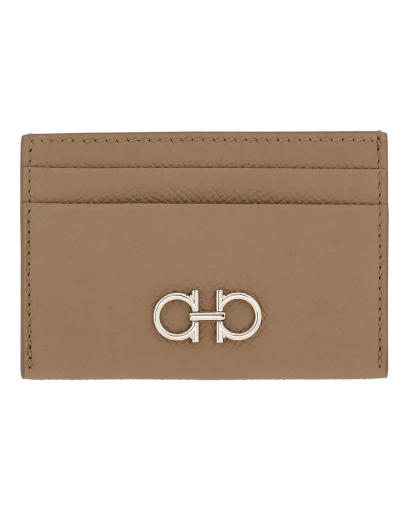 Ferragamo Gancini credit card holder - Nude Nude