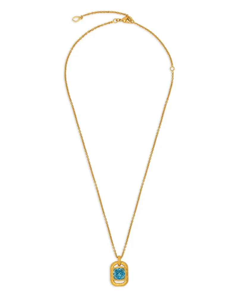 Oscar de la Renta Eckige Halskette mit Kristallen - Gold Gold