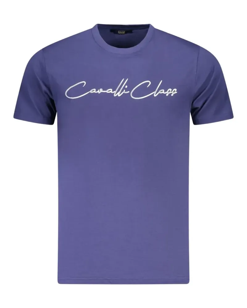 Roberto Cavalli logo-print T-shirt - Violett Violett