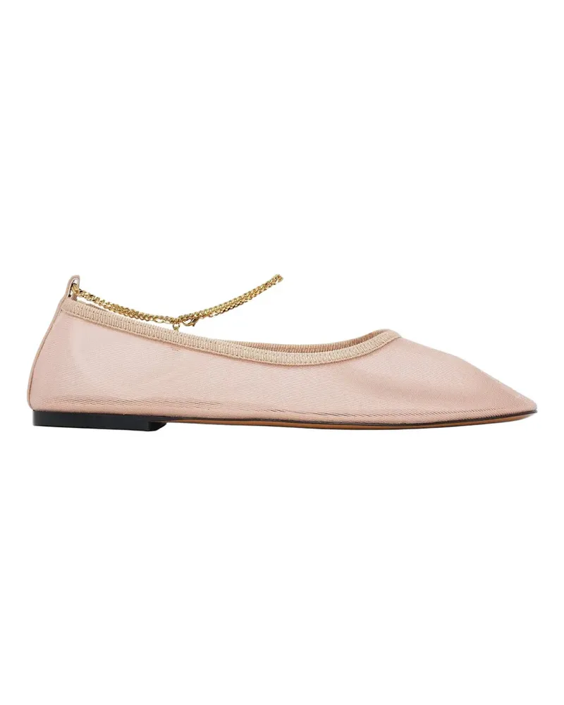Stella McCartney chain-detail ballet flats - Rosa Rosa