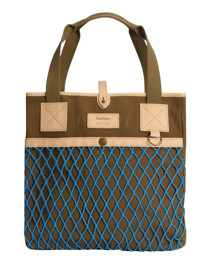 Barbour x Paul Smith net-detail tote bag - Braun Braun