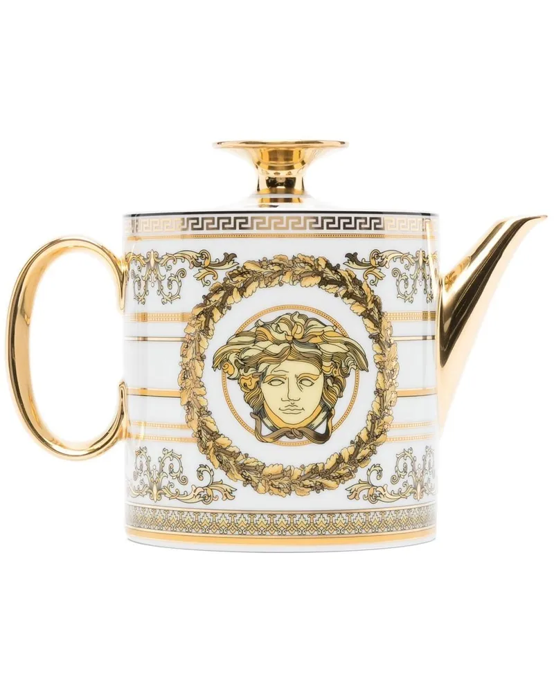 Versace Virtus Medusa Teekanne für 3 Personen - Weiß Weiß