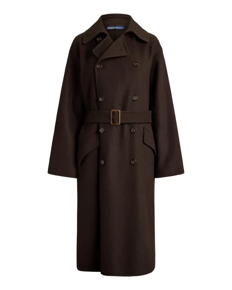 Ralph Lauren Zweireihiger Trenchcoat - Braun Braun