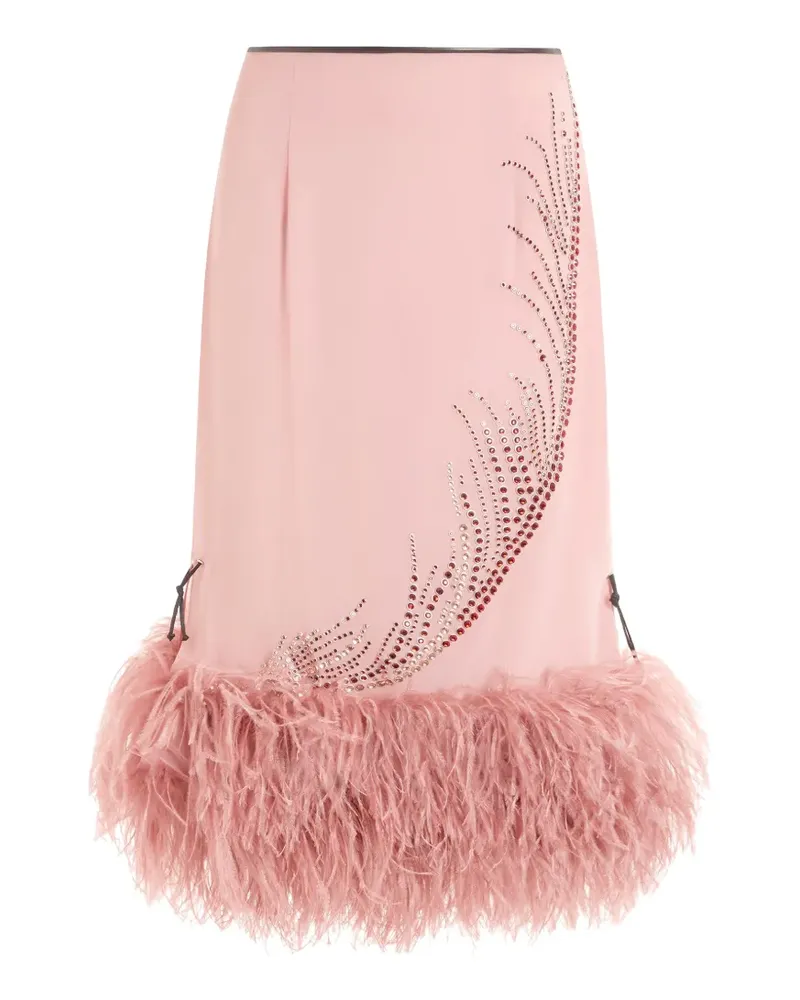 16ARLINGTON Merrow Midirock mit Federn - Rosa Rosa