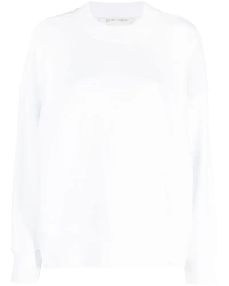 Palm Angels Sweatshirt mit Rundhalsausschnitt - Weiß Weiß
