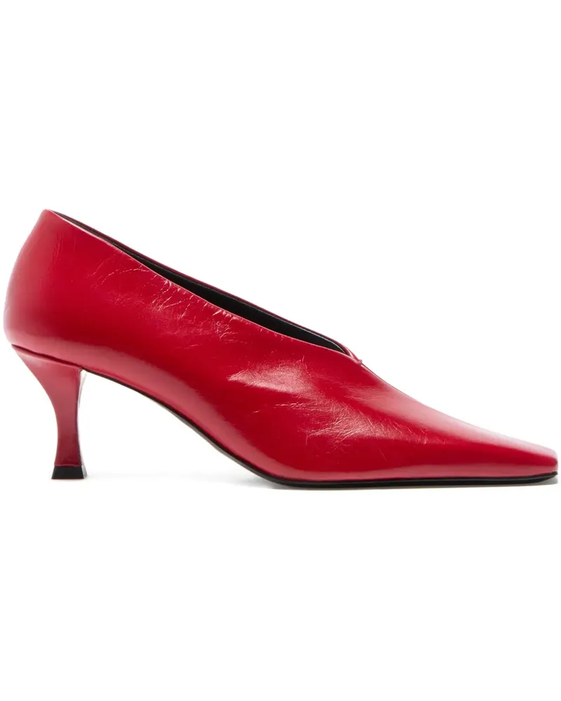 Proenza Schouler Trap Pumps mit eckiger Kappe - Rot Rot