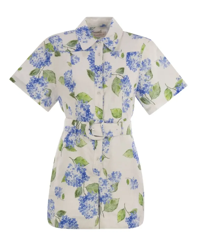 MC2 Saint Barth Carola Playsuit mit Blumen-Print - Nude Nude