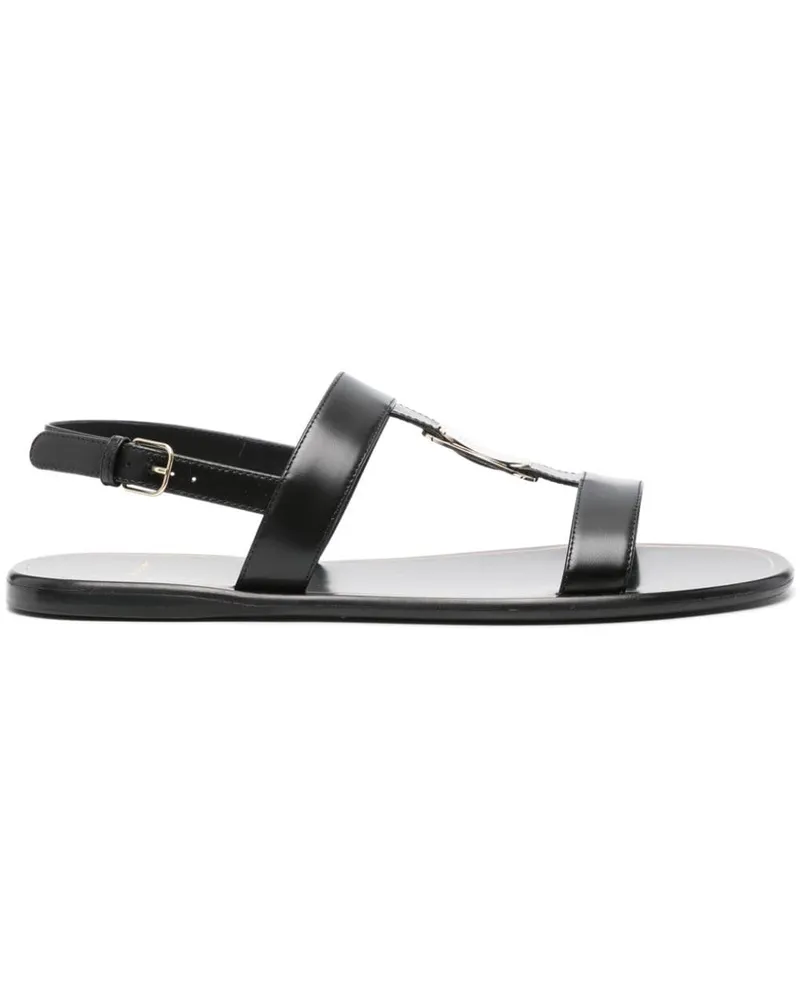 Ferragamo Capri Sandalen Schwarz