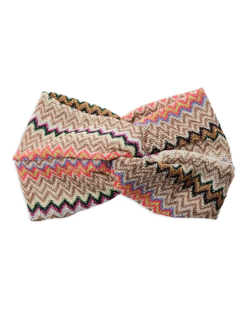 Missoni Haarband mit Zickzackmuster - Nude Nude