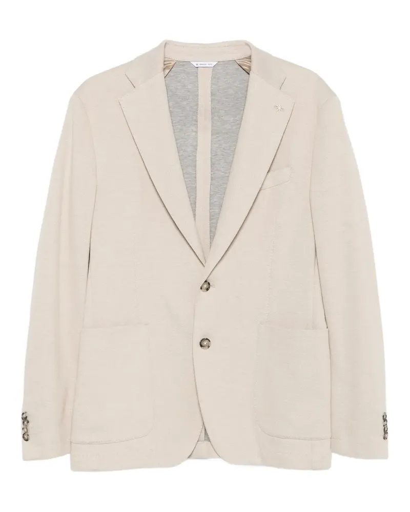 Manuel Ritz two-button patch-pocket blazer - Nude Nude
