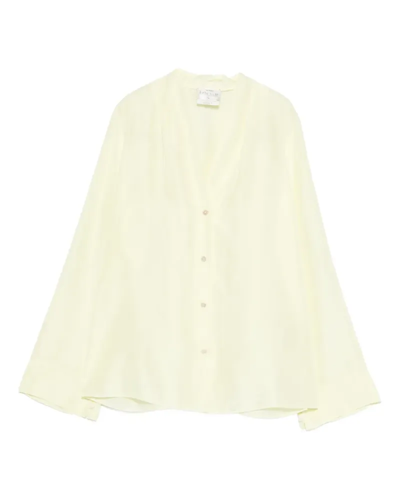 forte_forte V-neck long-sleeves shirt - Gelb Gelb