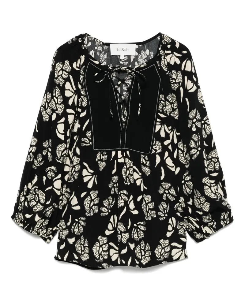 ba&sh Aura Bluse - Schwarz Schwarz