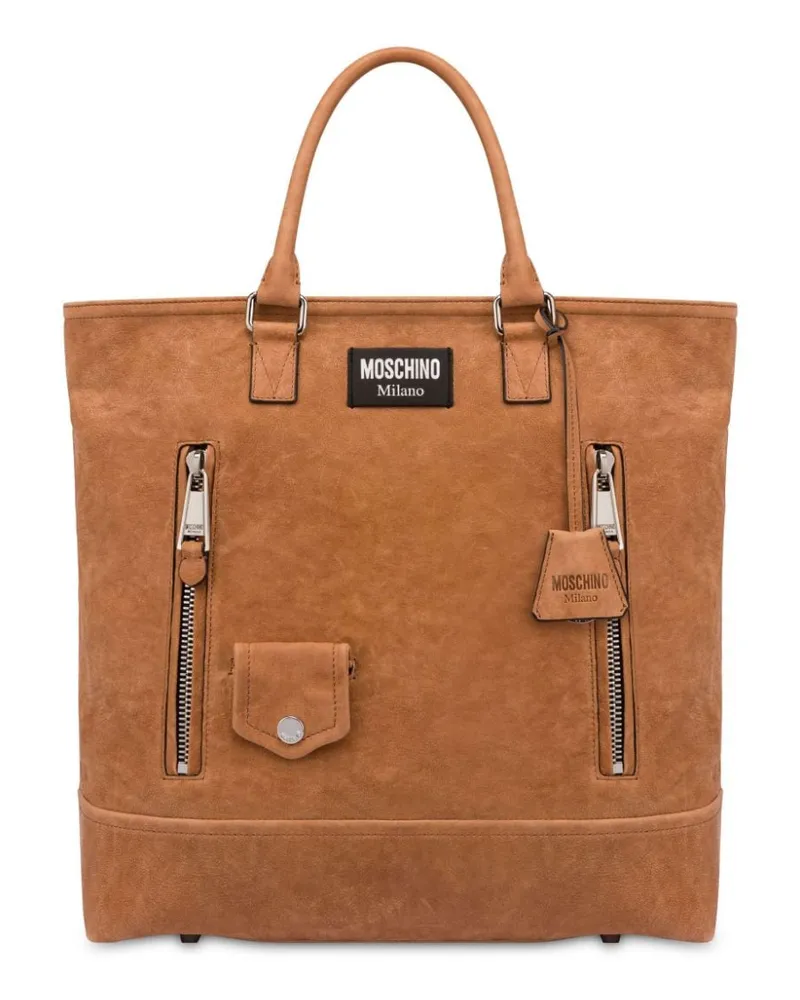 Moschino Shopper aus Wildleder - Braun Braun