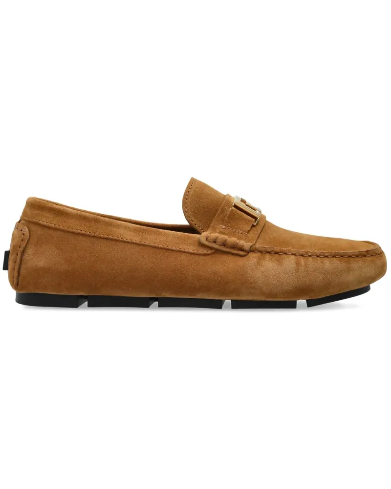 Versace Loafer mit Logo-Schnalle - Nude Nude