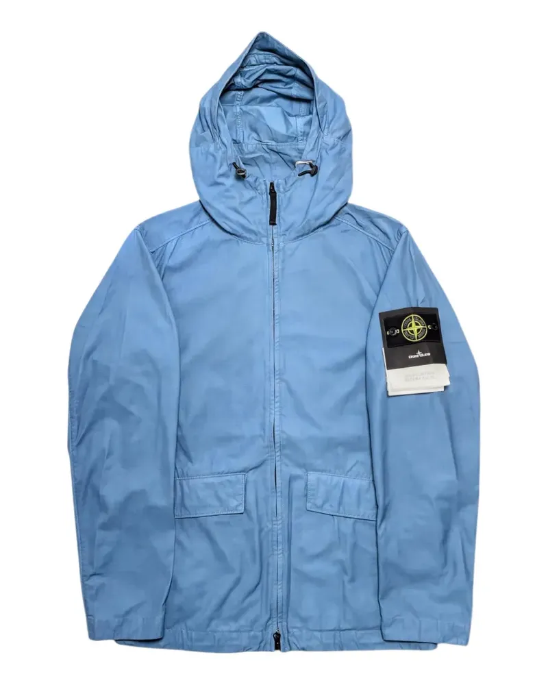 Stone Island Batavia Jacke mit Logo-Patch - Blau Blau