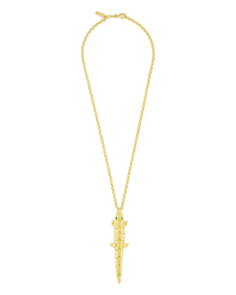 Begüm Khan Halskette mit Kroko-Anhänger - Gold Gold