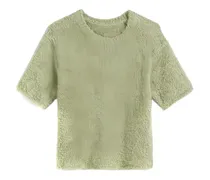 Gestricktes T-Shirt - Grün