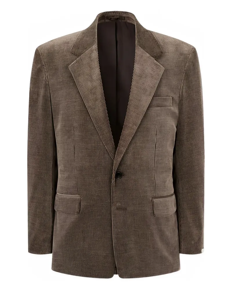 ManOnTheBoon notched-lapel corduroy blazer - Braun Braun