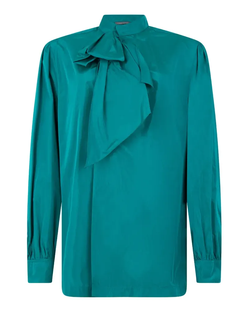 Alberta Ferretti Drapierte Bluse - Grün Grün