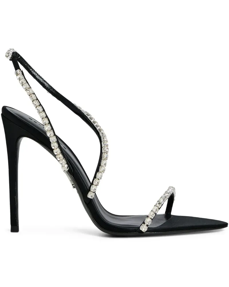 Retrofête Erminia Sandalen 110mm - Schwarz Schwarz
