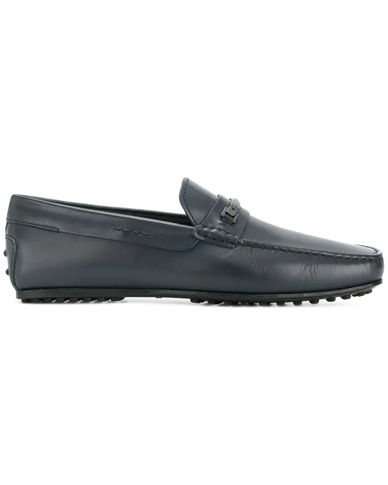 TOD'S Penny-Loafer mit Logo-Spange - Blau Blau
