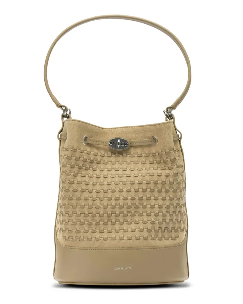 Zanellato small Mondà'® bucket bag - Nude Nude