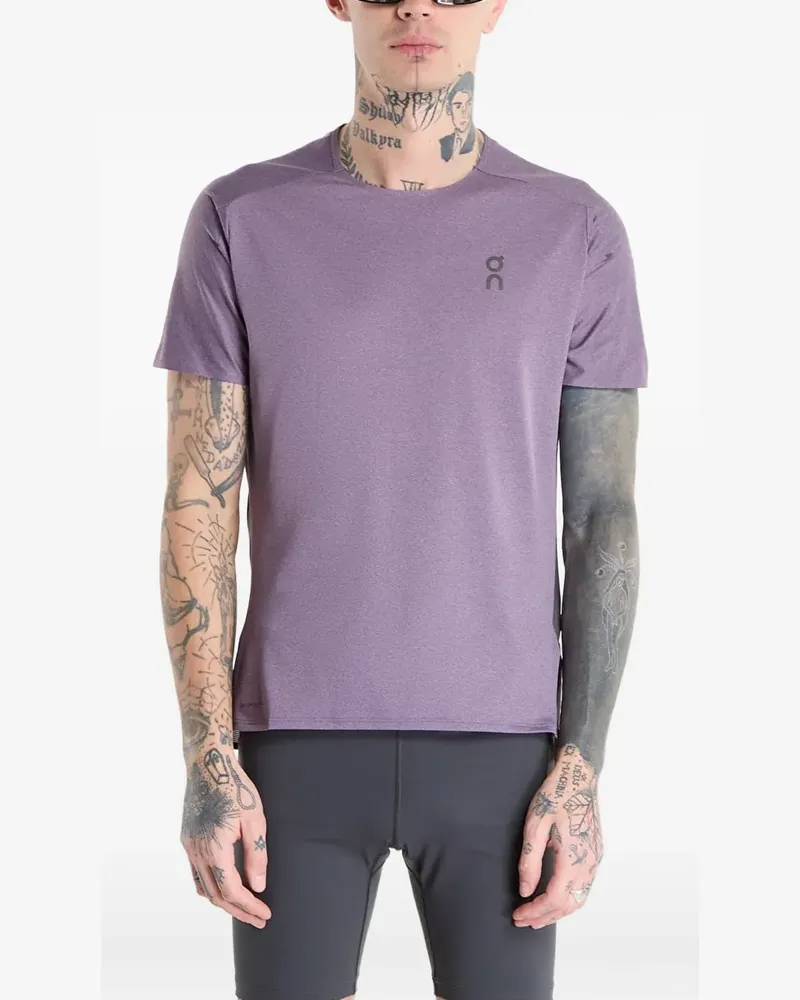 ON Performance-T T-Shirt in Colour-Block-Optik - Violett Violett