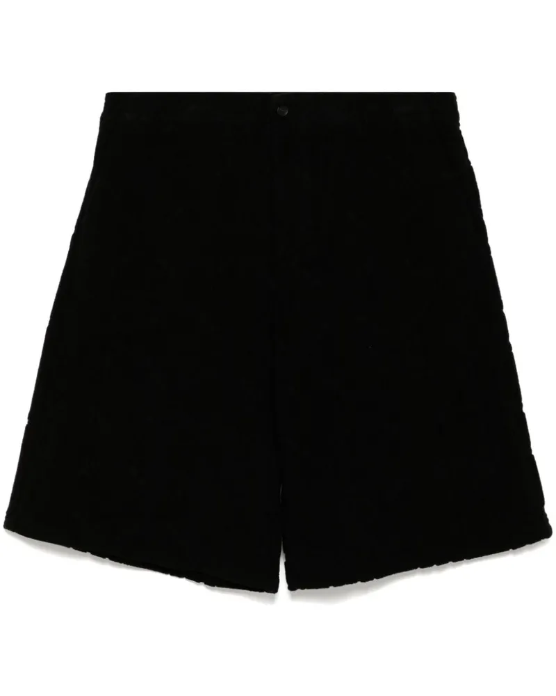 OFF-WHITE Shorts mit durchgehendem Logo - Schwarz Schwarz