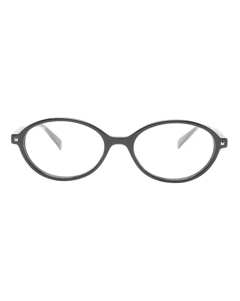 Zadig & Voltaire wing-motif oval-frame glasses - Schwarz Schwarz