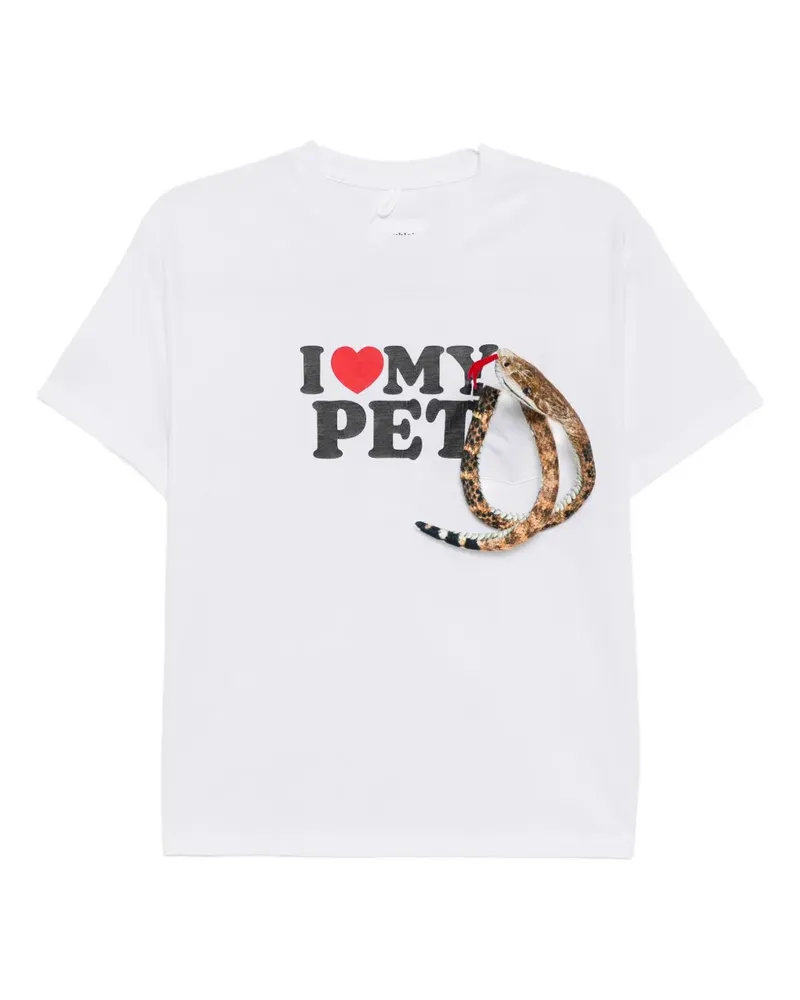 Doublet Love My Pet T-shirt - Weiß Weiß