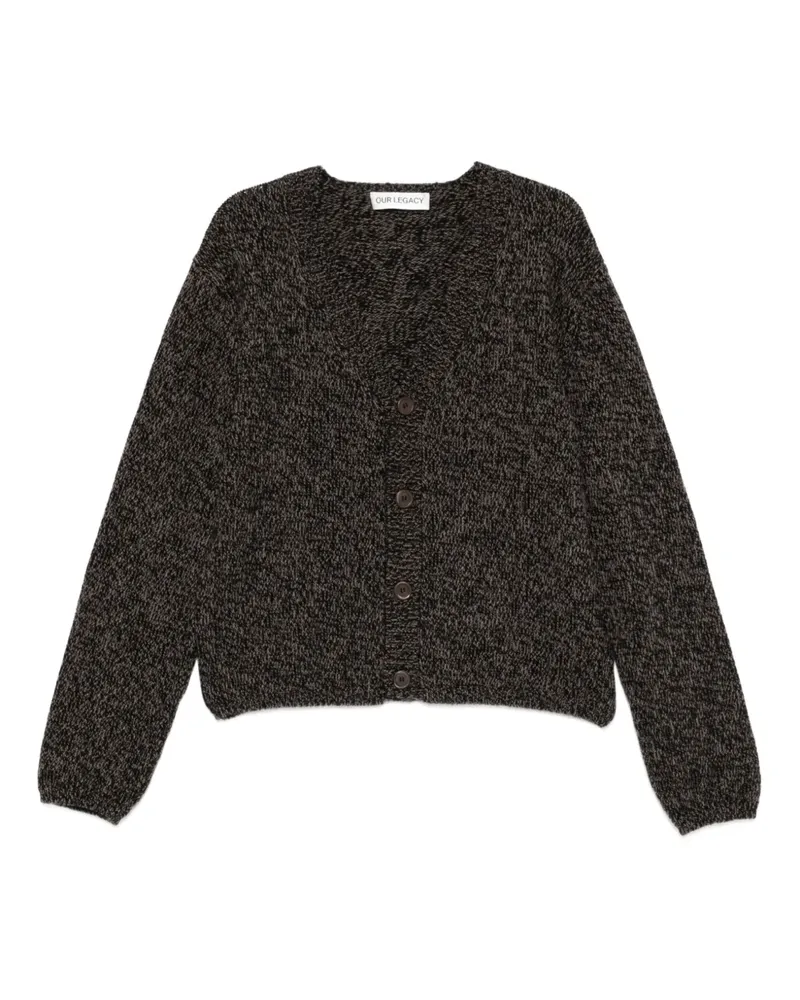 Our Legacy Academy Cardigan aus Wolle - Braun Braun
