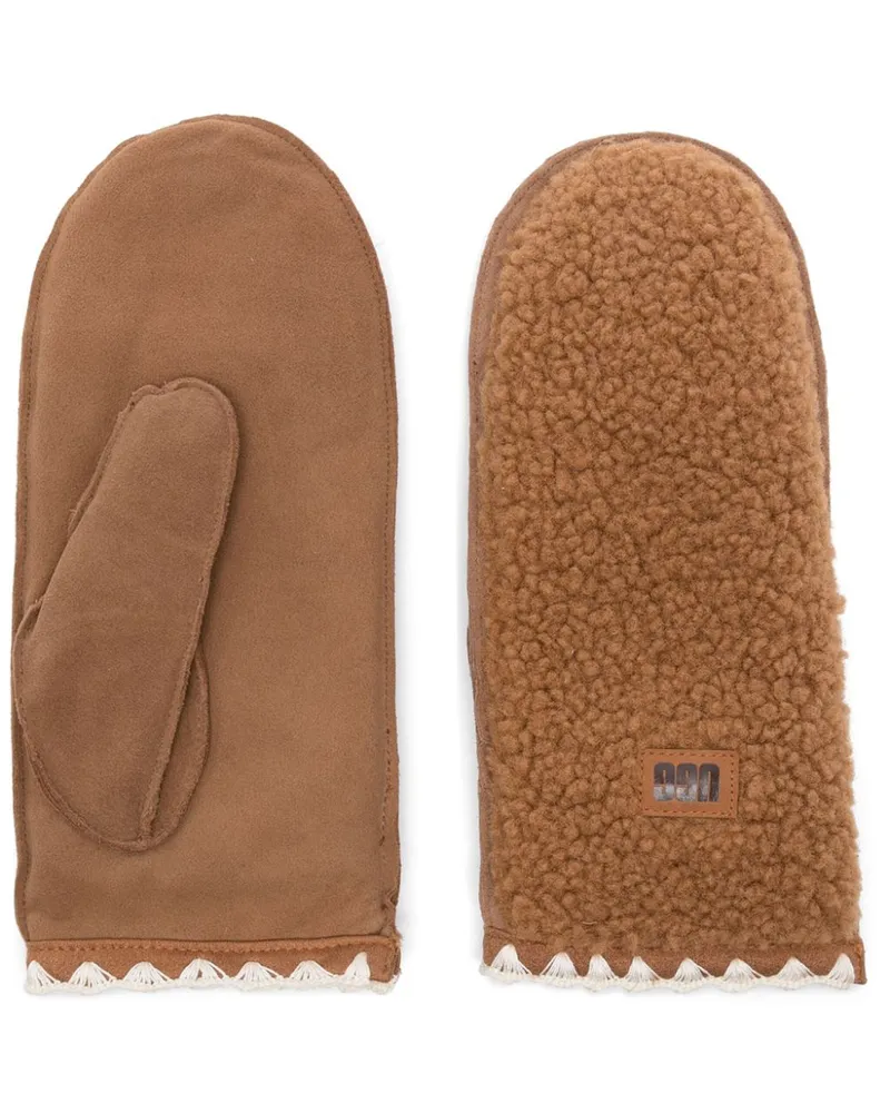 UGG fluff Fäustlinge - Braun Braun