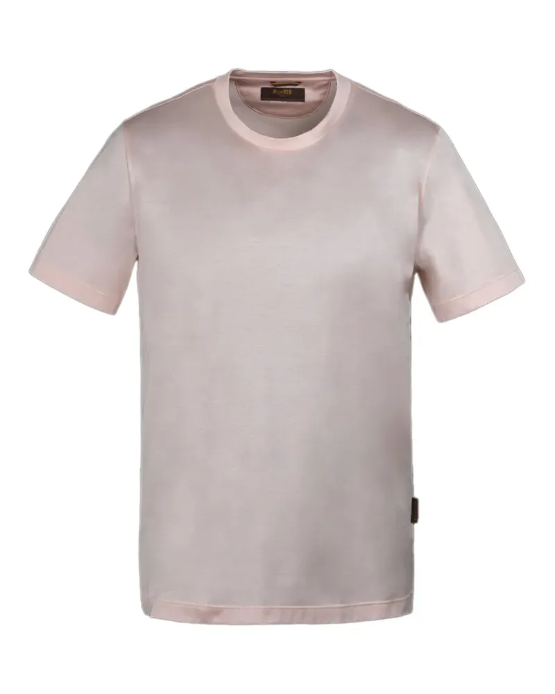 MOORER round-neck slim-fit T-shirt - Rosa Rosa