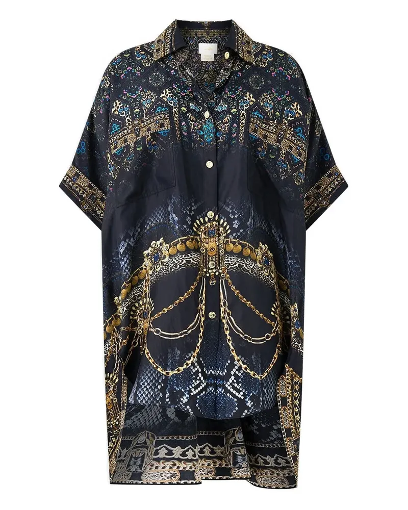 Camilla pocket-detailed shirt - Blau Blau